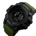 Чоловічий годинник Skmei 1358AG Army Green Smart Watch з компасом та крокоміром