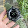 Чоловічий годинник Skmei 1358AG Army Green Smart Watch з компасом та крокоміром