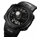 Чоловічий спортивний годинник Skmei 1820BK Black з електронним циферблатом та підсвічуванням
