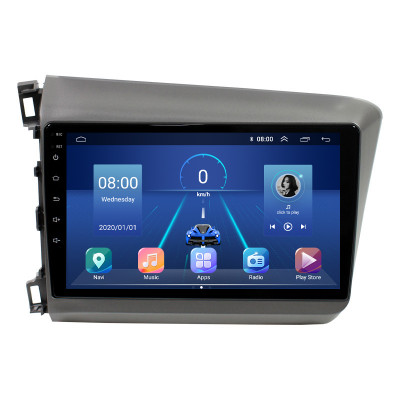 Штатная магнитола Lesko для Honda Civic IX 2011-2015 экран 9" 6/128Gb 4G Wi-Fi GPS Top