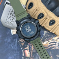 Чоловічий спортивний годинник Skmei 1356AG Army Green з компасом та крокоміром