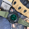 Чоловічий спортивний годинник Skmei 1356AG Army Green з компасом та крокоміром