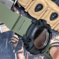 Чоловічий спортивний годинник Skmei 1356AG Army Green з компасом та крокоміром