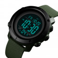 Чоловічий тактичний годинник Skmei 1434AGBK Army Green-Black з електронним циферблатом та водонепроникністю 5 ATM