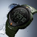 Чоловічий розумний годинник Skmei 1301AG Army Green Smart Watch з Bluetooth та крокоміром
