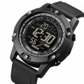 Чоловічий годинник Skmei 1762BK All Black тактичний водонепроникний 10 ATM