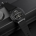 Чоловічий спортивний годинник Skmei 1821BKBK All Black з підсвіткою та таймером