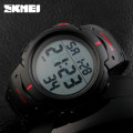 Чоловічий спортивний годинник Skmei 1068RD Black-Red з електронним циферблатом та підсвічуванням