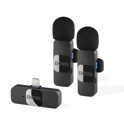 Мікрофон петличний бездротовий BOYA BY-V2 (Lightning) black