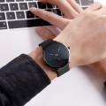 Чоловічий класичний годинник Skmei 9185BU Blue STOPPED з металевим браслетом