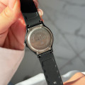 Кварцовий годинник Skmei 1422BK Black — Класична модель з поліуретановим ремінцем