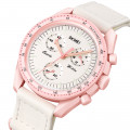 Жіночий годинник Skmei 1982PK Pink з хронографом та мінеральним склом