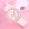 Жіночий годинник Skmei 1982PK Pink з хронографом та мінеральним склом