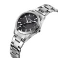 Жіночий класичний годинник Skmei 1620SIBK Silver-Black зі сріблястим металевим браслетом