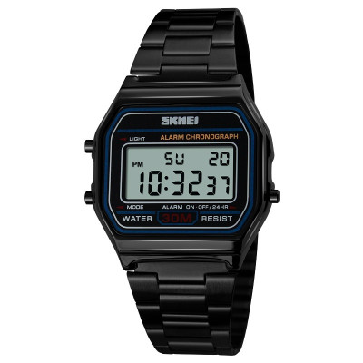 Наручний годинник Skmei 1123BK Black – Класичний електронний годинник у чорному кольорі
