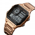 Чоловічий електронний годинник Skmei 1335RG Rose Gold у кольорі рожеве золото з таймером та секундоміром