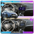 Штатная магнитола Lesko для Honda Civic IX Рестайлинг 2013-2017 экран 9" 4/64Gb 4G Wi-Fi GPS Top