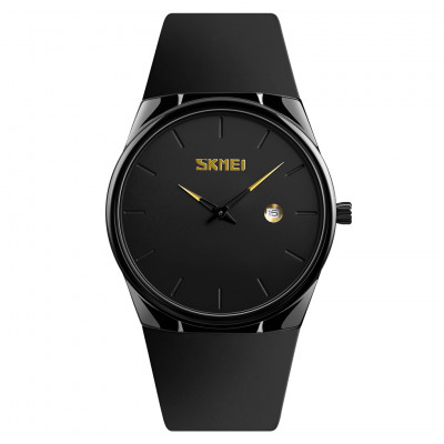 Наручний годинник Skmei 1509BK Black унісекс у класичному стилі з мінеральним склом