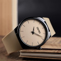 Наручний годинник Skmei 1601SAT Brown — Класична модель з мінеральним склом та шкіряним ремінцем