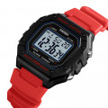 Чоловічий спортивний годинник Skmei 1496RD Red STOPPED з електронним циферблатом та захистом 5 ATM