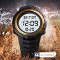 Чоловічий спортивний годинник Skmei 1632GDWT Gold-White з електронним циферблатом та підсвічуванням
