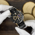 Чоловічий наручний годинник Skmei 9235RG Rose Gold з хронографом та металевим браслетом