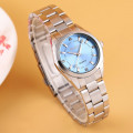 Жіночий класичний годинник Skmei 1620SIBU Silver-Blue зі сріблястим браслетом та синім циферблатом