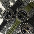 Чоловічий спортивний годинник Skmei 2031BK Black з комбінованим циферблатом та підсвічуванням