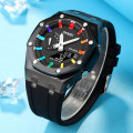Спортивний годинник Skmei 2100BKWT Black-White з комбінованим циферблатом та підсвічуванням