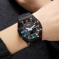 Спортивний годинник Skmei 2100BKWT Black-White з комбінованим циферблатом та підсвічуванням