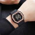 Чоловічий спортивний годинник Skmei 1988RG Rose-Gold з електронним циферблатом та захистом 5 ATM
