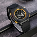 Чоловічий спортивний годинник Skmei 2023BKGD-BK Black-Gold з електронним циферблатом та водозахистом 5 ATM