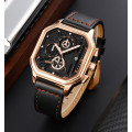Чоловічий годинник Skmei 1963RG Rose-Gold з секундоміром та шкіряним ремінцем