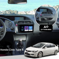 Штатная магнитола Lesko для Honda Civic Type R VIII Рестайлинг 2008-2011 экран 9" 1/16Gb Wi-Fi GPS Base