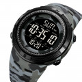 Чоловічий спортивний годинник Skmei 2070CMGY Camo Grey з електронним циферблатом та водозахистом 5 ATM