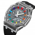 Годинник Skmei 2100BKGY Black-Grey Спортивний Унісекс зі Стрілково-Електронним Циферблатом та Підсвічуванням