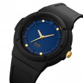 Жіночий годинник Skmei 2011BKBU Black-Blue з синім циферблатом та захистом від води 5 ATM