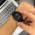 Жіночий годинник Skmei 1220BK Black з комбінованим циферблатом та металевим браслетом