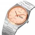 Чоловічий класичний годинник Skmei 9288SIRGRG Silver-Rose Gold на металевому браслеті