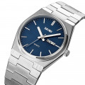 Чоловічий класичний годинник Skmei 9288SIBU Silver-Blue зі сріблястим браслетом та синім циферблатом