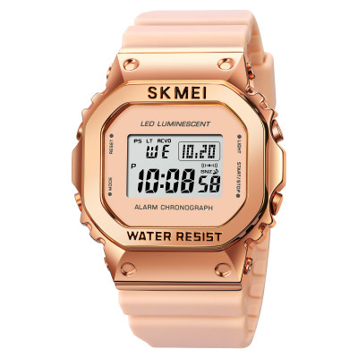 Жіночий спортивний годинник Skmei 1851PK Pink з електронним циферблатом та підсвічуванням