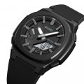 Чоловічий годинник Skmei 2091BKGYWT Black-Grey White тактичний з комбінованим циферблатом