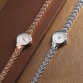 Жіночий годинник Skmei 1410RG Rose Gold у класичному стилі з металевим браслетом