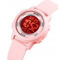 Дитячий електронний годинник Skmei 1721LPK Light-Pink з підсвічуванням та будильником