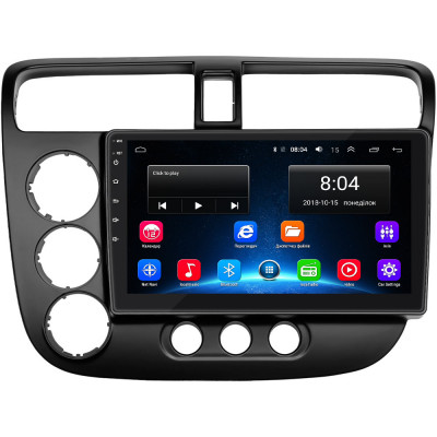 Штатная магнитола Lesko для Honda Civic VII 2000-2003 экран 9" 2/32Gb Wi-Fi GPS Base