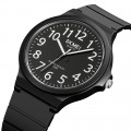 Чоловічий наручний годинник Skmei 2108BKBK-AC Black Black-AC класичний стрілковий з водозахистом 5 ATM