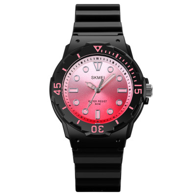 Дитячий годинник Skmei 2012BKPK Black-Pink для дівчаток з мінеральним склом та водозахистом 5 ATM