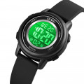 Дитячий електронний годинник Skmei 1721BK Black з підсвічуванням та водозахистом 5 ATM
