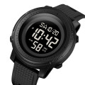 Чоловічий спортивний годинник Skmei 2215BK Black з електронним циферблатом та водозахистом 5 ATM