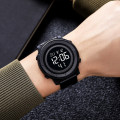 Чоловічий спортивний годинник Skmei 2215BK Black з електронним циферблатом та водозахистом 5 ATM